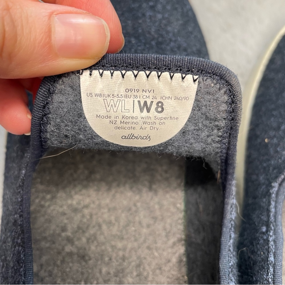Allbirds Wool Loungers Navy Blue Size 8 - Picture 6 of 8